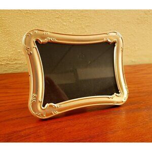Photo Picture Frame Burnes of Boston Silver Tone Curved Design Small Vintage